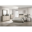 Pemberly Row 9-Drawer Two-Tone Dresser with Mirror in Grey Oak