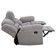 Pemberly Row 3-Piece Chenille Upholstered Reclining Sofa Set in Grey