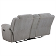 Pemberly Row 3-Piece Chenille Upholstered Reclining Sofa Set in Grey