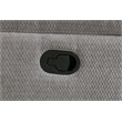 Pemberly Row Chenille Upholstered Manual Reclining Loveseat in Grey