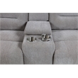 Pemberly Row Chenille Upholstered Manual Reclining Loveseat in Grey