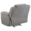 Pemberly Row Chenille Upholstered Glider Recliner Chair in Grey