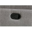 Pemberly Row Chenille Upholstered Glider Recliner Chair in Grey