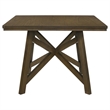 Pemberly Row 47-inch Square Counter Height Dining Table in Brown
