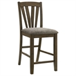 Pemberly Row Counter Height Dining Side Chair Set of 2 in Brown