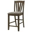 Pemberly Row Counter Height Dining Side Chair Set of 2 in Brown