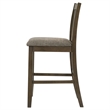 Pemberly Row Counter Height Dining Side Chair Set of 2 in Brown