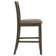 Pemberly Row Counter Height Dining Side Chair Set of 2 in Brown