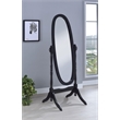 Pemberly Row Wood Adjustable Full Length Cheval Mirror in Black