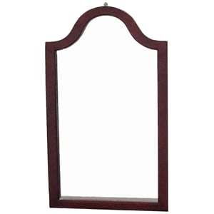 Pemberly Row Wood Adjustable Full Length Cheval Mirror in Merlot