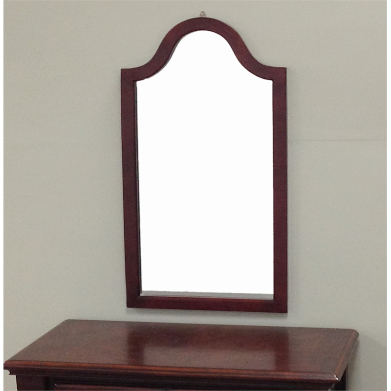 Pemberly Row Wood Adjustable Full Length Cheval Mirror in Merlot