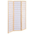 Pemberly Row 3-Panel Room Divider Folding Shoji Screen in Natural
