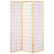Pemberly Row 3-Panel Room Divider Folding Shoji Screen in Natural