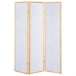 Pemberly Row 3-Panel Room Divider Folding Shoji Screen in Natural