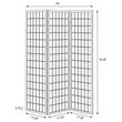 Pemberly Row 3-Panel Room Divider Folding Shoji Screen in Black