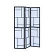 Pemberly Row 3-Panel Folding Shoji Screen Room Divider in Black