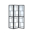 Pemberly Row 3-Panel Folding Shoji Screen Room Divider in Black