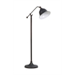 Pemberly Row 54-inch Bell Down Bridge Floor Lamp in Dark Bronze