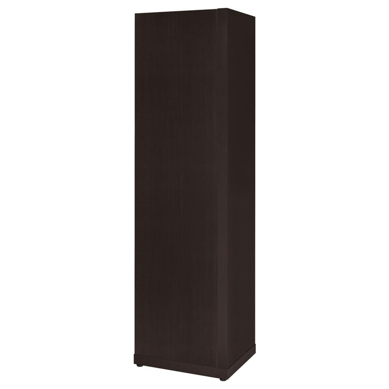 Pemberly Row 71-inch 6-shelf Wood Corner Bookcase in Cappuccino