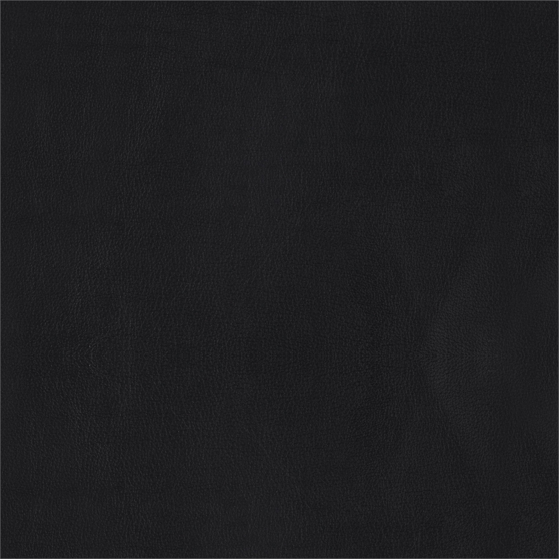 Pemberly Row Upholstered Track Arm Tufted Accent Chair in Black