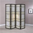 Pemberly Row 4-Panel Room Divider Folding Shoji Screen in Floral