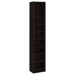 Pemberly Row 71-inch 8-shelf Engineered Wood Bookcase in Cappuccino