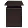 Pemberly Row 55-inch 2-drawer Wood Office Computer Desk in Cappuccino