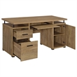 Pemberly Row 55-inch 2-drawer Engineered Wood Office Computer Desk in Mango