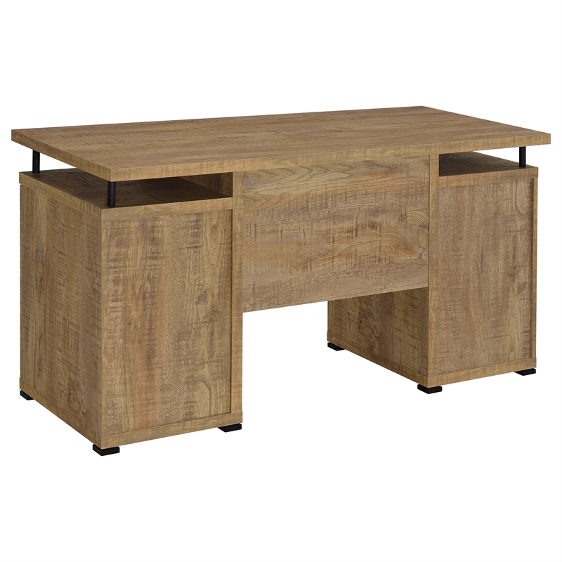 Pemberly Row 55-inch 2-drawer Engineered Wood Office Computer Desk in Mango