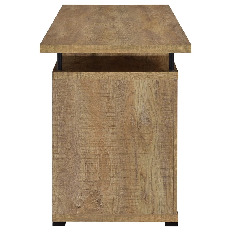 Pemberly Row 55-inch 2-drawer Engineered Wood Office Computer Desk in Mango