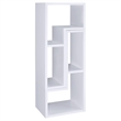 Pemberly Row Multipurpose 2-piece L-Shape TV Stand and Bookshelf in White