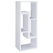 Pemberly Row Multipurpose 2-piece L-Shape TV Stand and Bookshelf in White