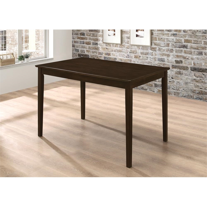 Pemberly Row 5-piece Rectangular Dining Table Set in Cappuccino