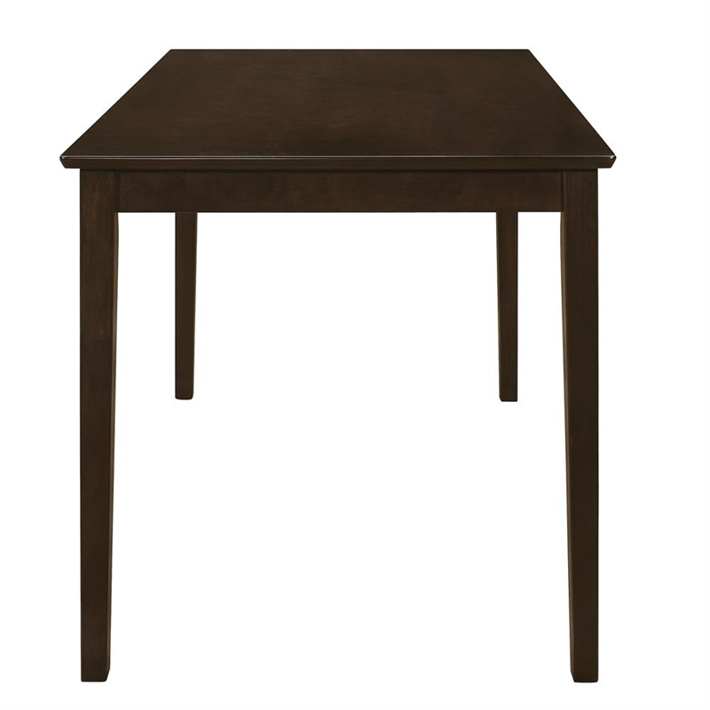 Pemberly Row 5-piece Rectangular Dining Table Set in Cappuccino