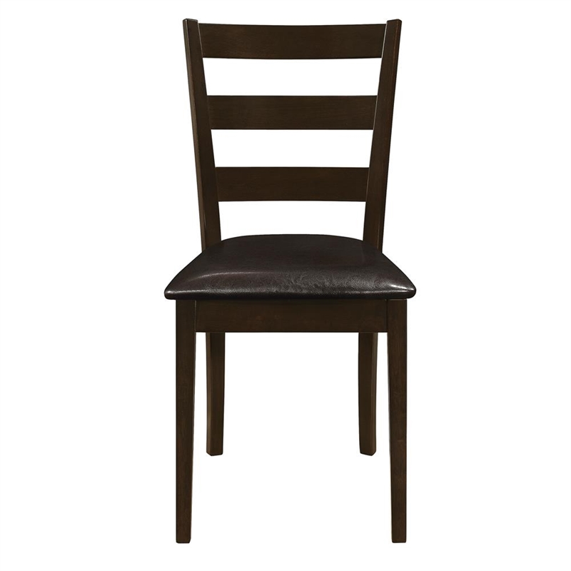 Pemberly Row 5-piece Rectangular Dining Table Set in Cappuccino