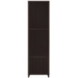 Pemberly Row 4-shelf Engineered Wood Media Tower in Cappuccino