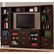 Pemberly Row 4-shelf Engineered Wood Media Tower in Cappuccino