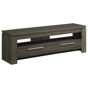 Pemberly Row 2-drawer Engineered Wood 59-inch TV Stand in Weathered Grey