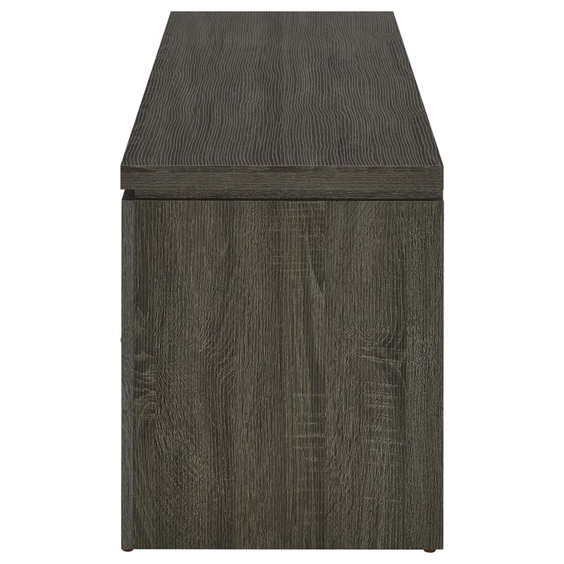Pemberly Row 2-drawer Engineered Wood 59-inch TV Stand in Weathered Grey