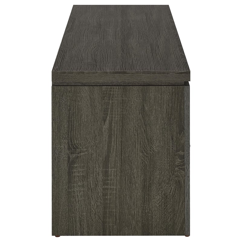 Pemberly Row 2-drawer Engineered Wood 59-inch TV Stand in Weathered Grey