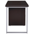 Pemberly Row Engineered Wood 47-inch 3-drawer Computer Desk in Cappuccino