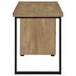 Pemberly Row Engineered Wood 47-inch 3-drawer Office Computer Desk in Brown