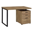 Pemberly Row Engineered Wood 47-inch 3-drawer Office Computer Desk in Brown