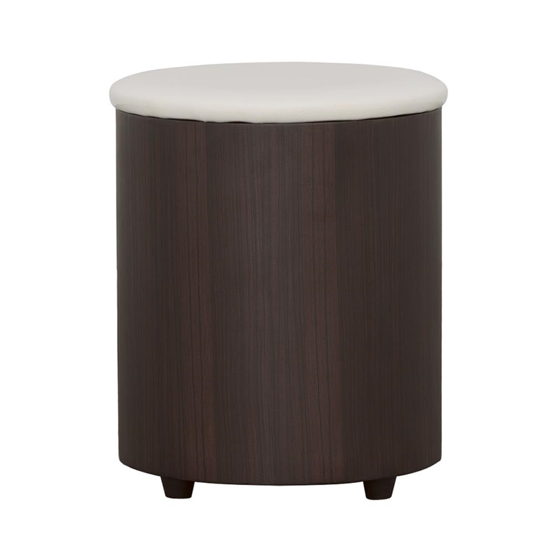 Pemberly Row 3-piece Coffee Table and Stools Set in Cappuccino