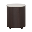 Pemberly Row 3-piece Coffee Table and Stools Set in Cappuccino