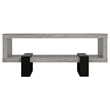 Pemberly Row Rectangular Engineered Wood Coffee Table in Gray Driftwood