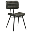 Pemberly Row 2-Piece Leather Upholstered Dining Side Chair Set in Espresso
