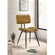 Pemberly Row 2-Piece Leather Upholstered Dining Side Chair Set in Camel