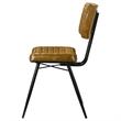 Pemberly Row 2-Piece Leather Upholstered Dining Side Chair Set in Camel