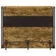 Pemberly Row 3-shelf Home Bar Wine Cabinet with Footrest in Rustic Nutmeg